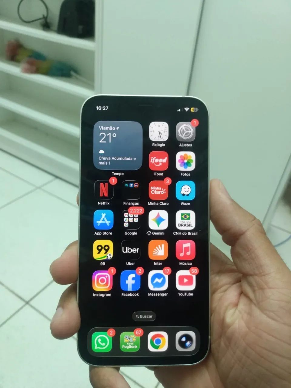 Vendo ou Troco iPhone 12 64gb Branco