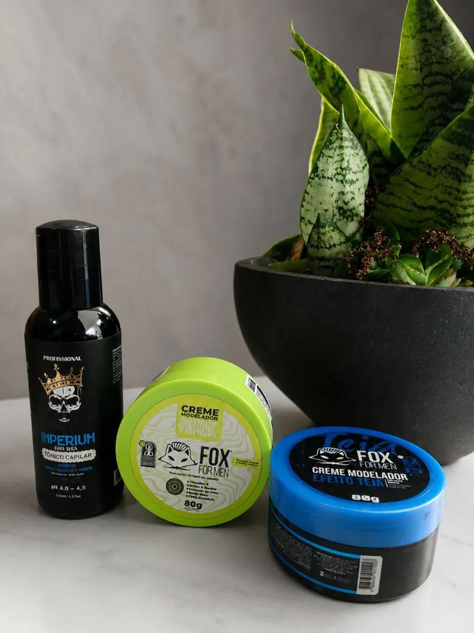 Pomadas Fox e Tônico Capilar 