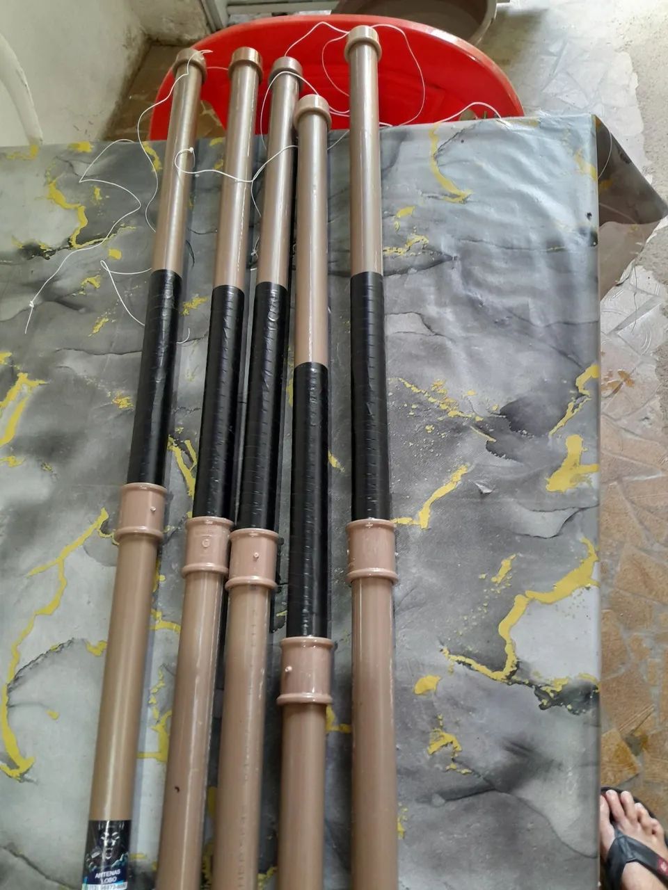 Antena dual band flower pot VHF e UHF  - Foto 2