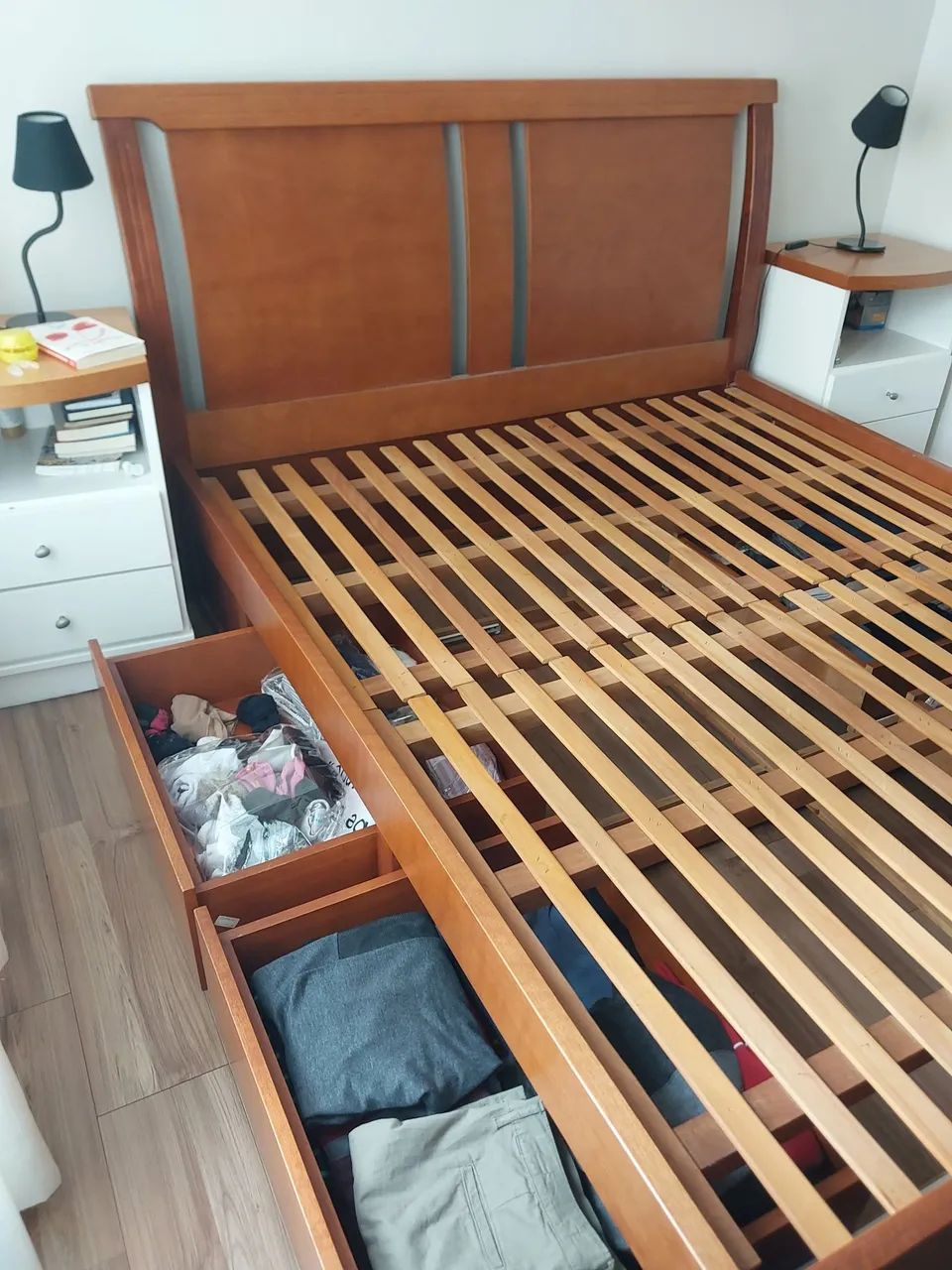 CAMA QUEEN  MADEIRA MACIÇA - Foto 5