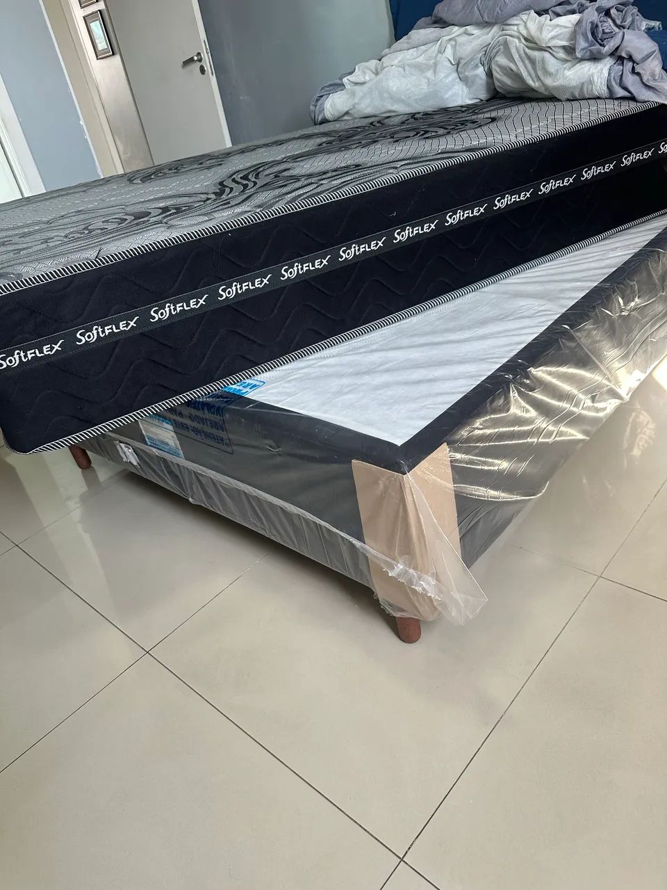 Cama Box Queen Soft Flex Black