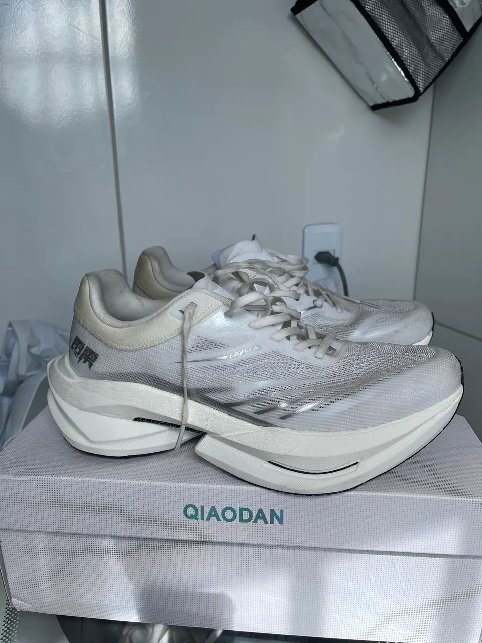Tênis de corrida Qiaodan TG plaid 1.0
