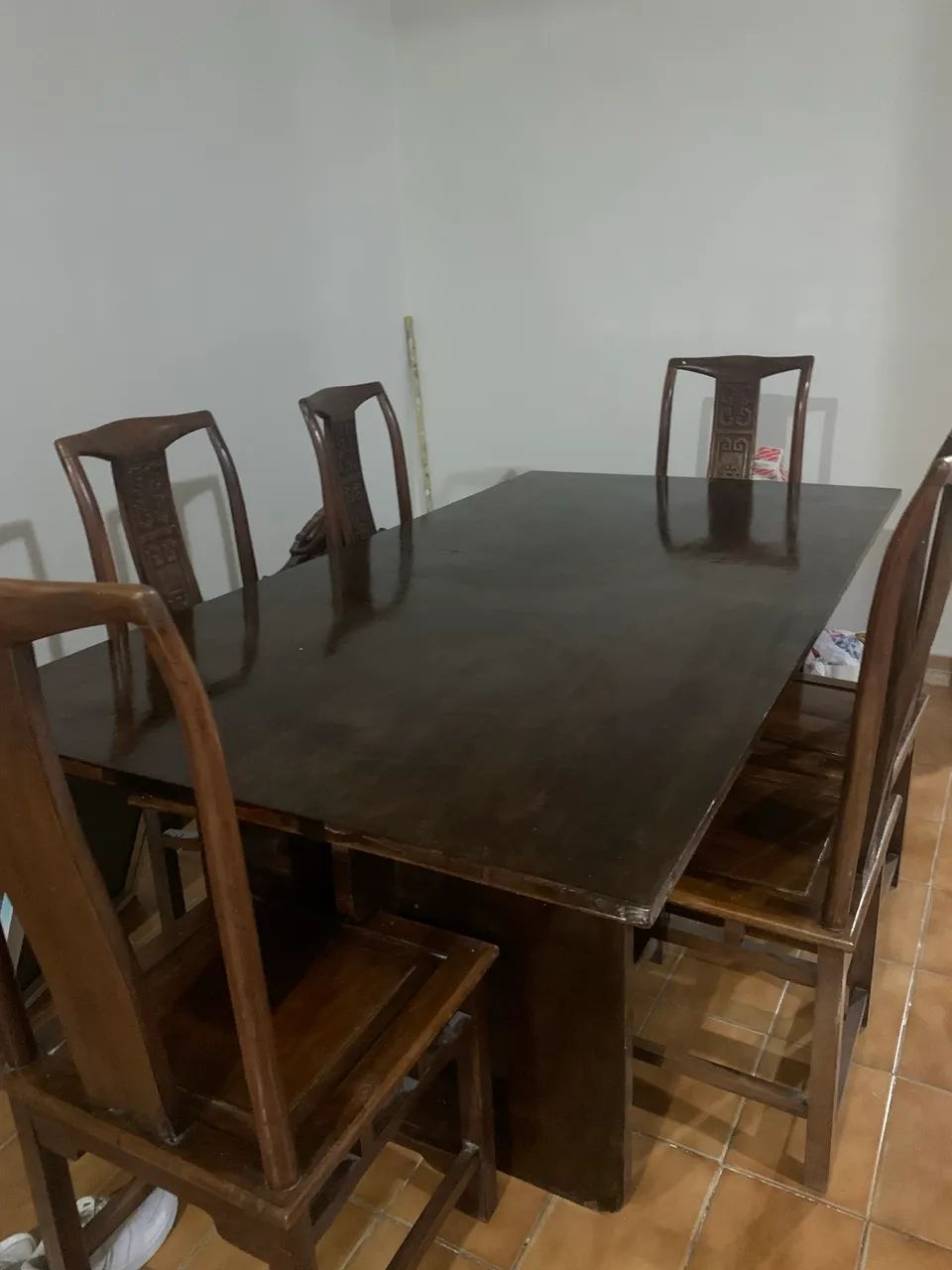 Mesa madeira com 6 cadeiras  - Foto 2