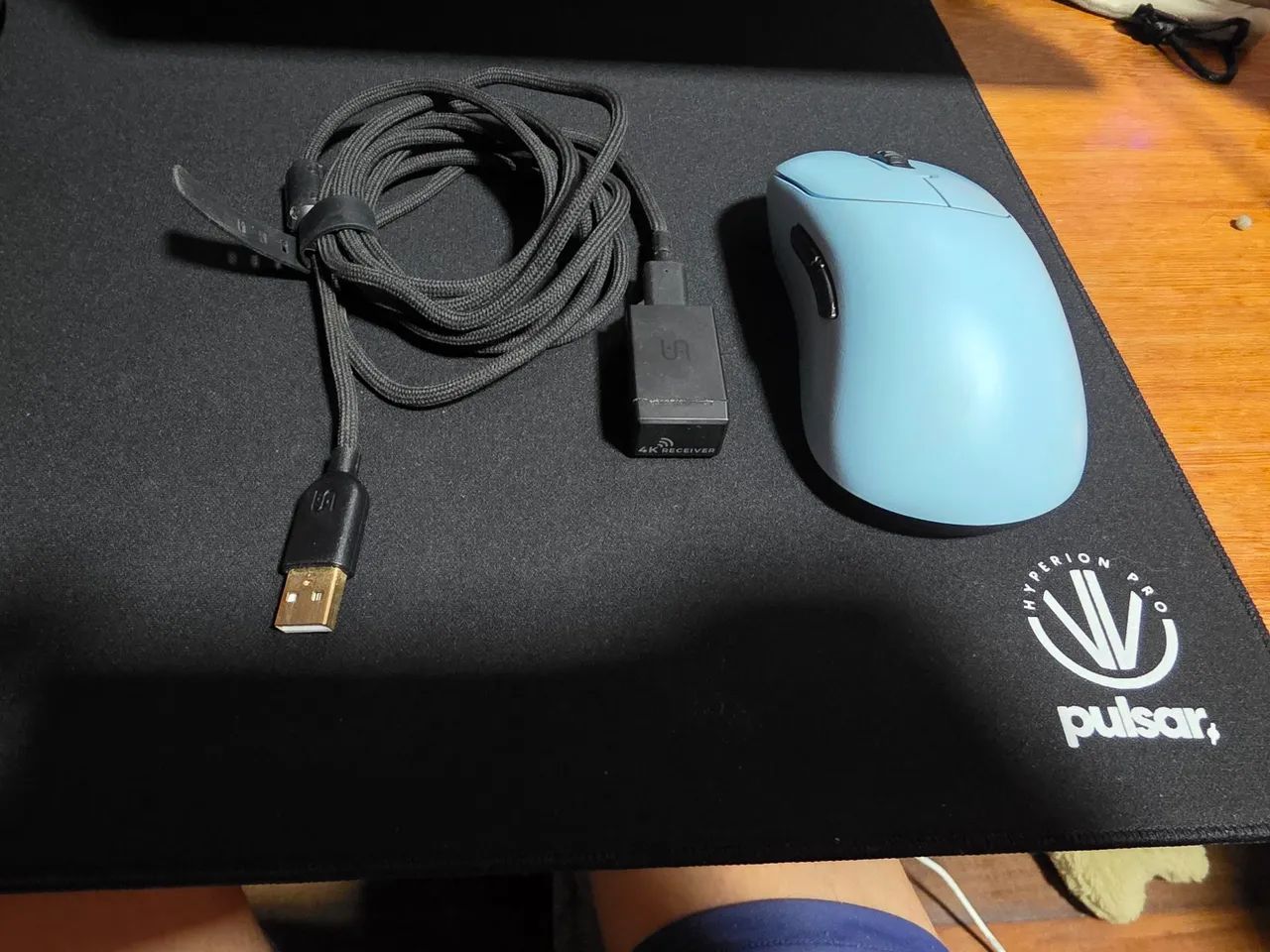Mouse Vaxee Ax 4khz Azul Claro - Foto 4
