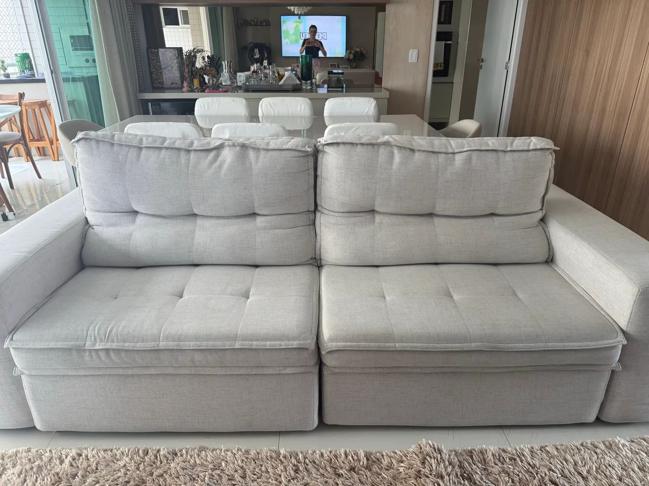 Sofá retrátil super novo 