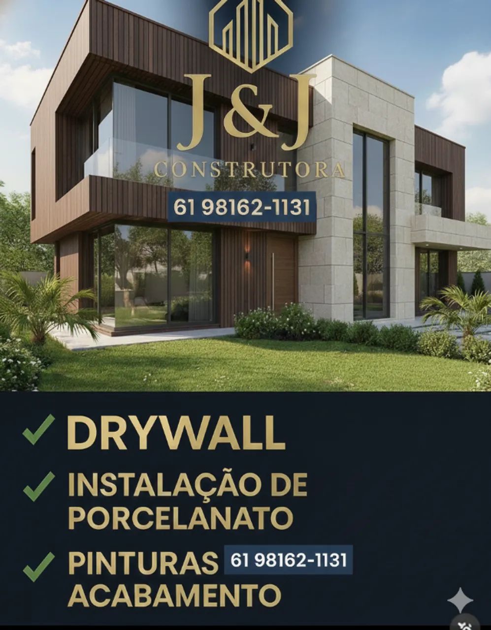 Drywall e porcelanatos 
