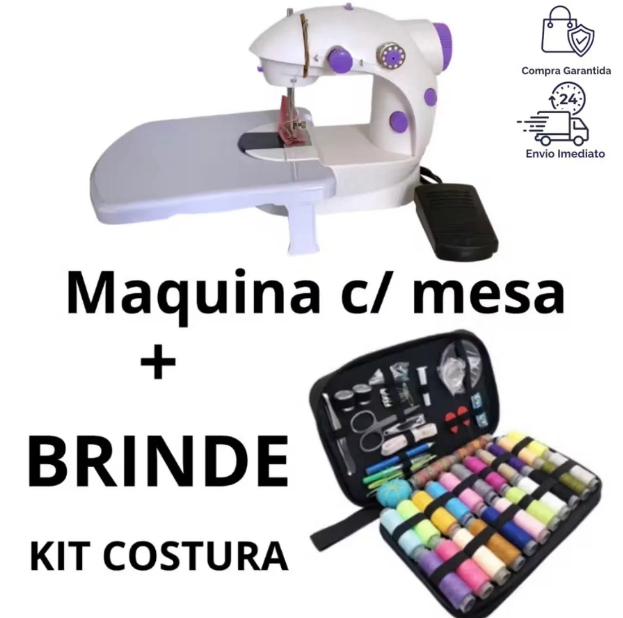 Mini máquina de costura com mesa  - Foto 4