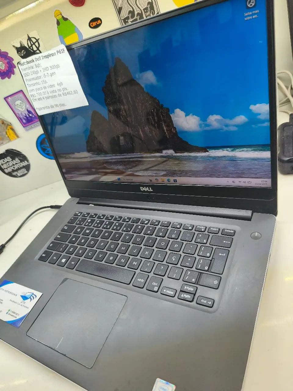 Notebook Dell Inspiron P61F i5-7gen C/ placa de vídeo 4gb - Foto 5