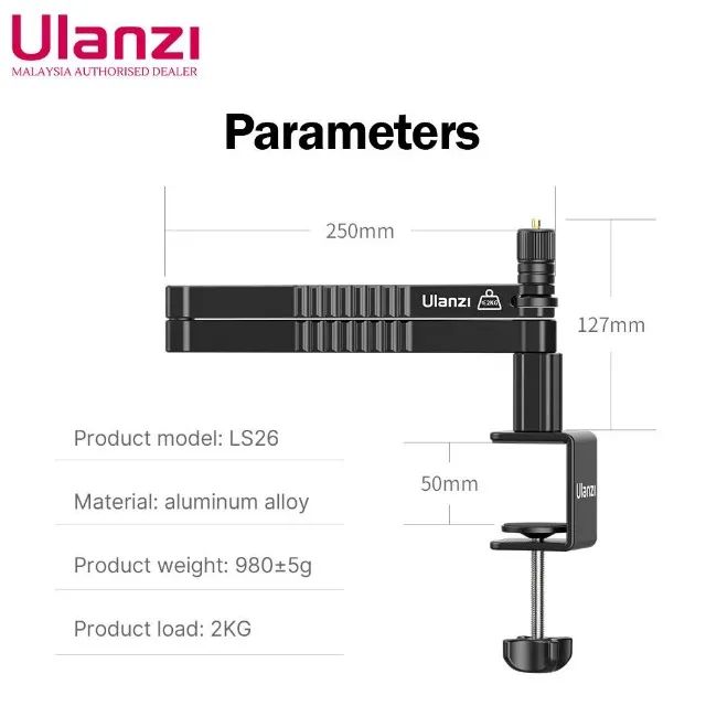 Braço Articulado Ulanzi LS26 - Suporte para Microfone/Câmera - Foto 2