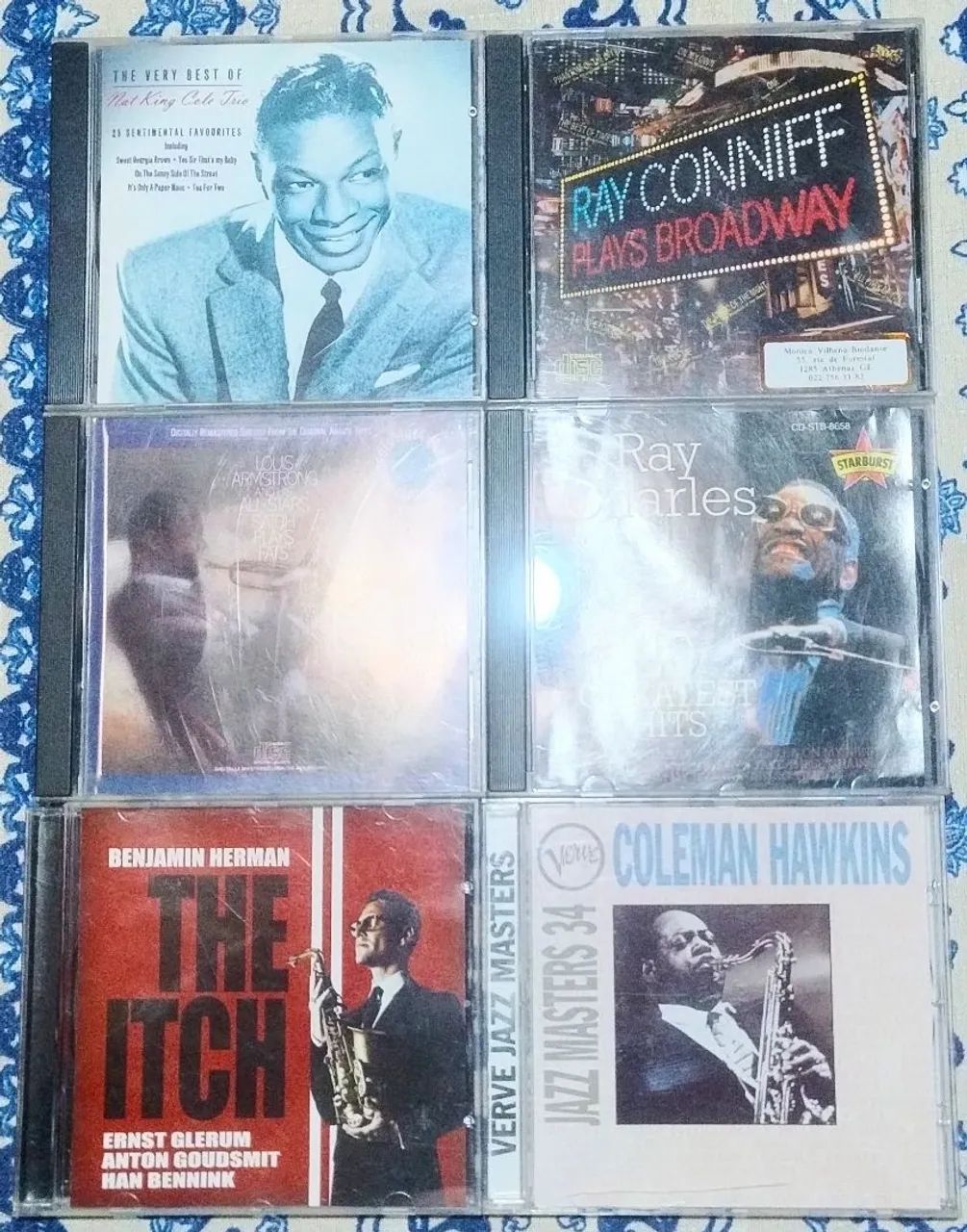 Jazz - Nat King Cole, Ray Charles, Ray Conniff, Louis Armstrong 10 CDs