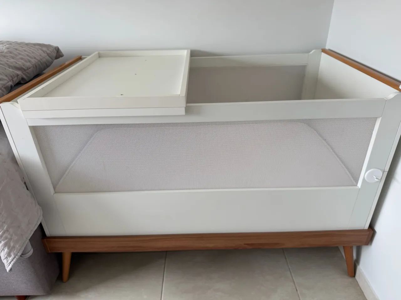OPORTUNIDADE! Berço 3 em 1 MDF + Trocador | Vira Mini Cama - Foto 2