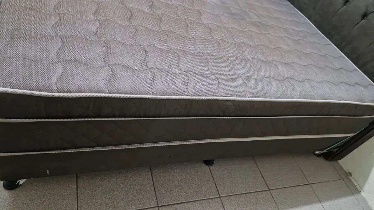 Cama box conjugado queen com cabeceira - Foto 3
