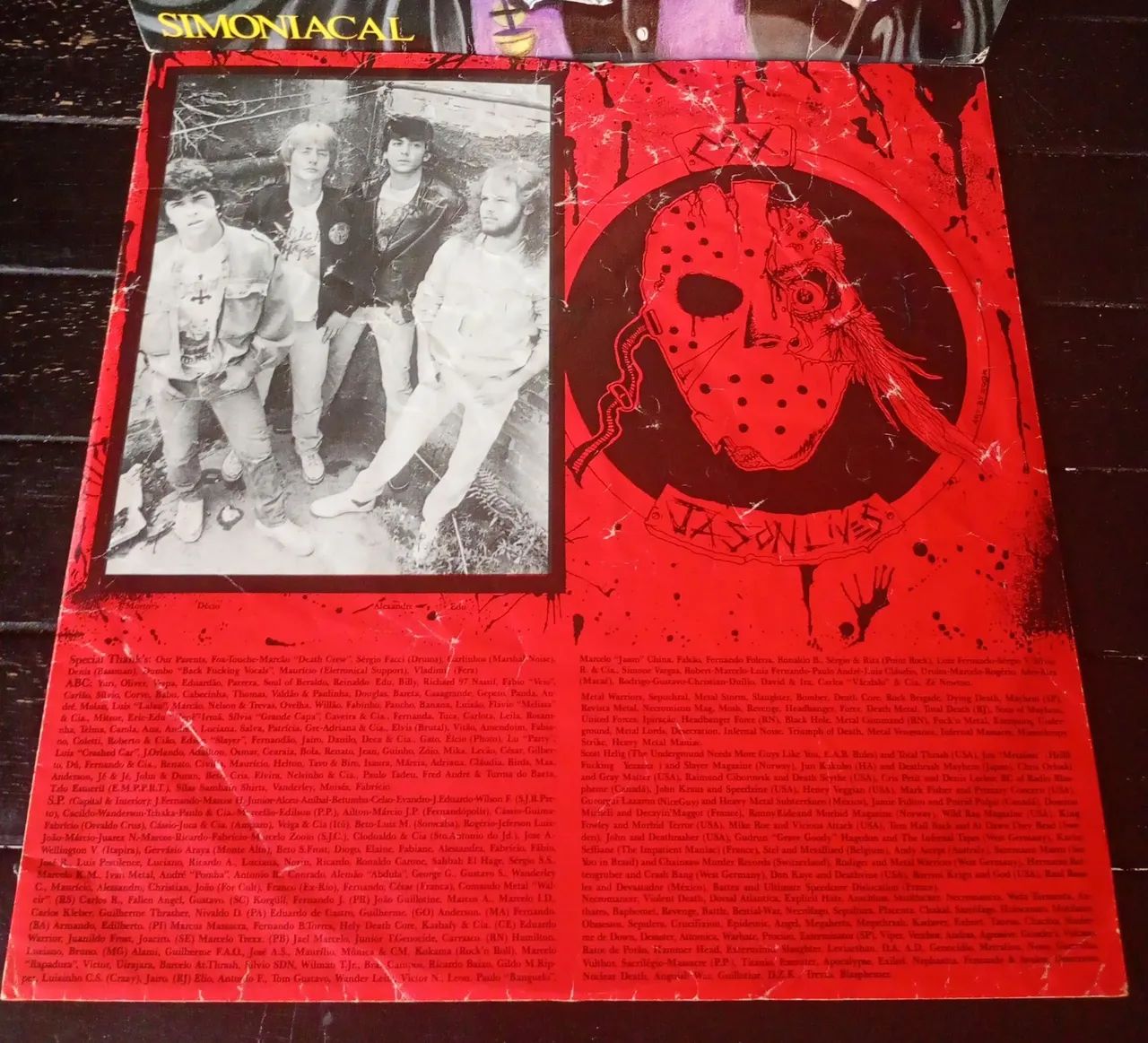 Lp MX Simoniacal Disco De Vinil Autografado  - Foto 4