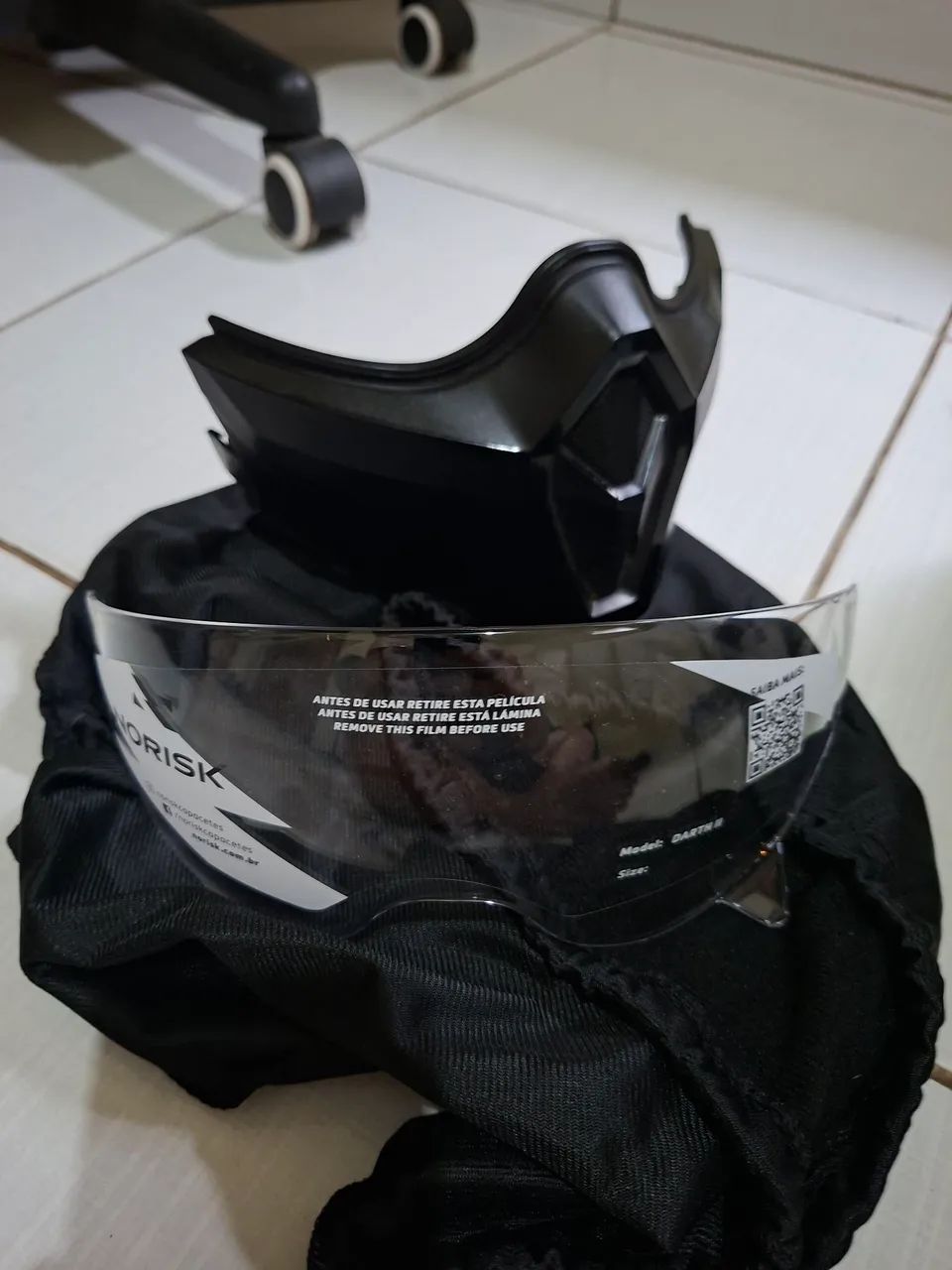 Capacete Norisk Darth 2 Preto Fosco Black Multimodal Tam 58 - Foto 4