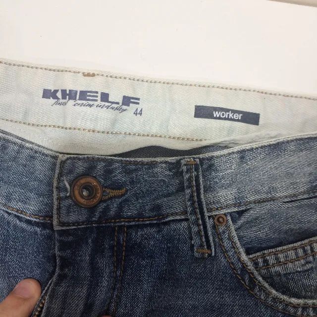 Bermuda Jeans Khef Worker Nº 44 Calça Original - Foto 4
