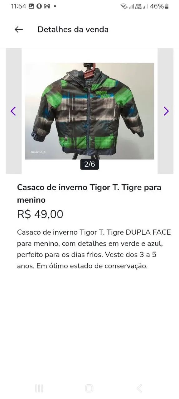 Jaqueta Tigor T Tigre , DUPLA FACE - Foto 5