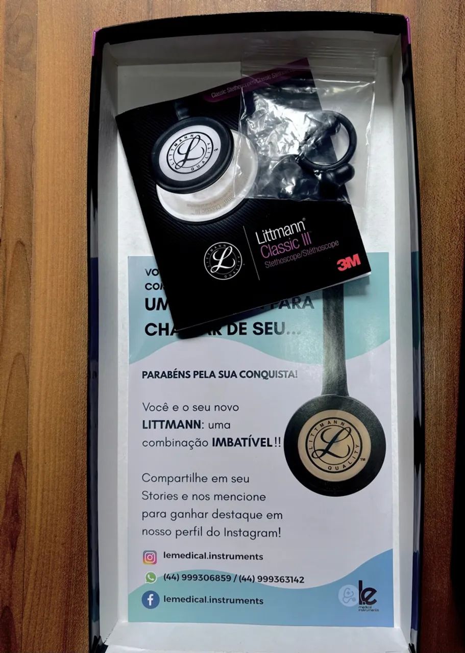 Estetoscópio Littmann Classic III Original - Foto 4