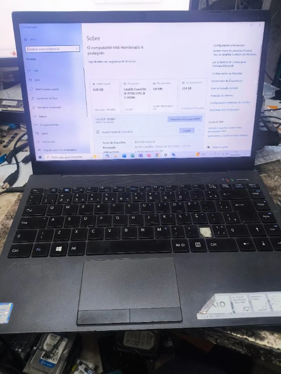 Notebook Sony I3-8130U,8Gb,SSD240Gb. - Foto 2