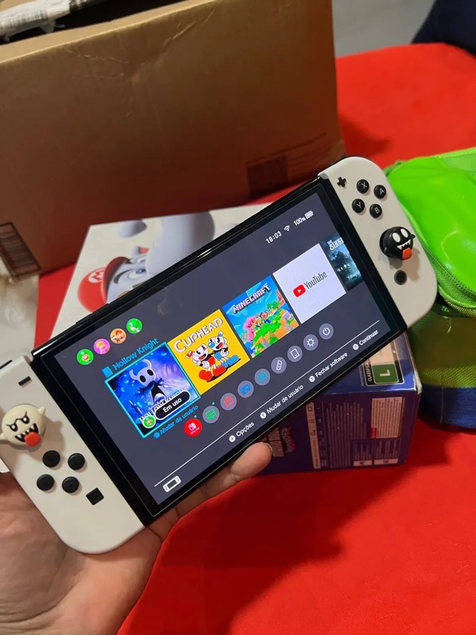 NINTENDO SWITCH OLED + ACESSÓRIOS  - Foto 2