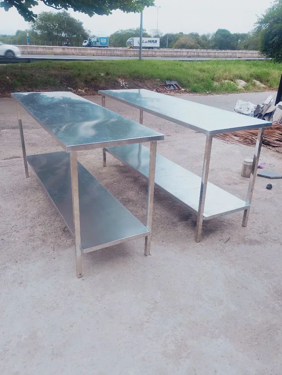Bancada de inox Lisa 