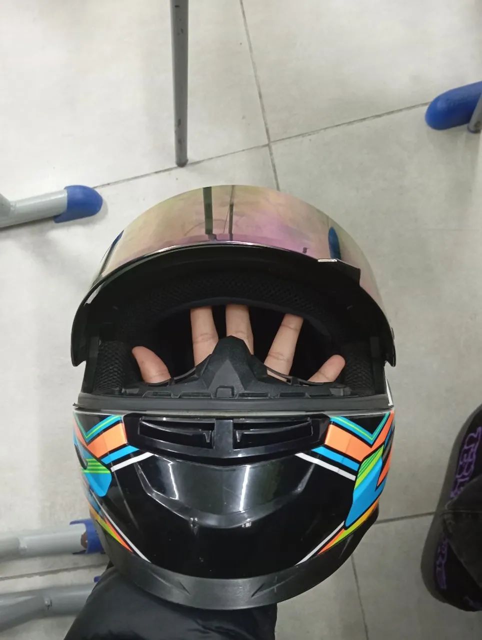 Capacete  é o LS2 FF358 Xdron Neon - Foto 2