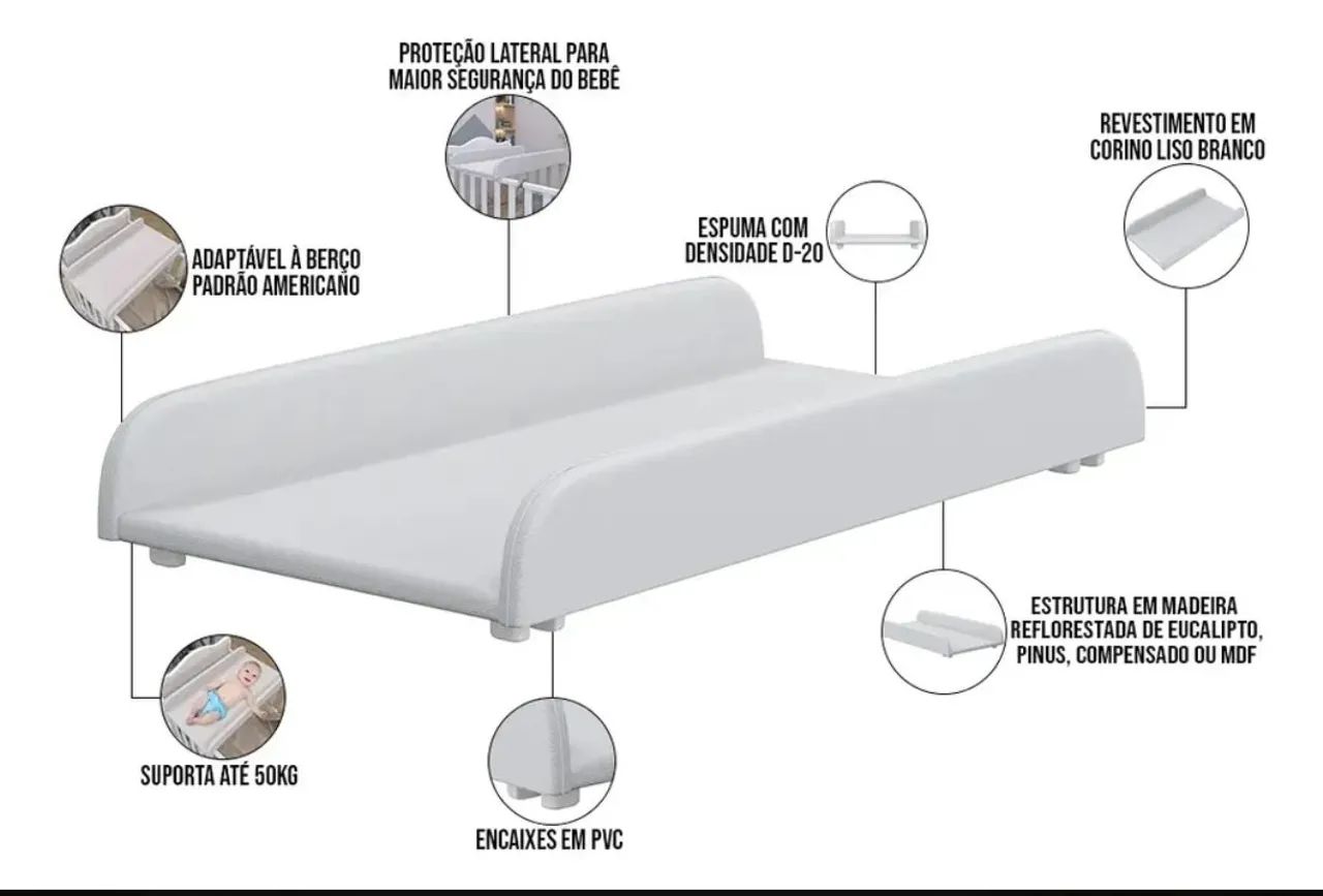 Trocador para berço  - Foto 4