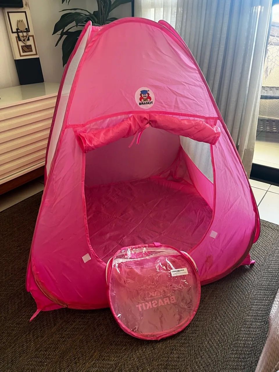 Barraca infantil rosa
