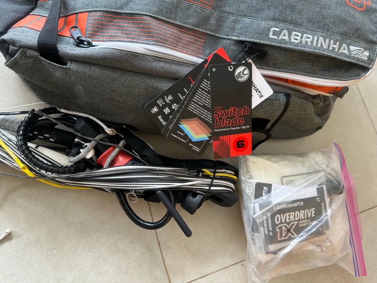 Kite Novo Cabrinha + barra tamanho 06m menor valor Brasil - Foto 3