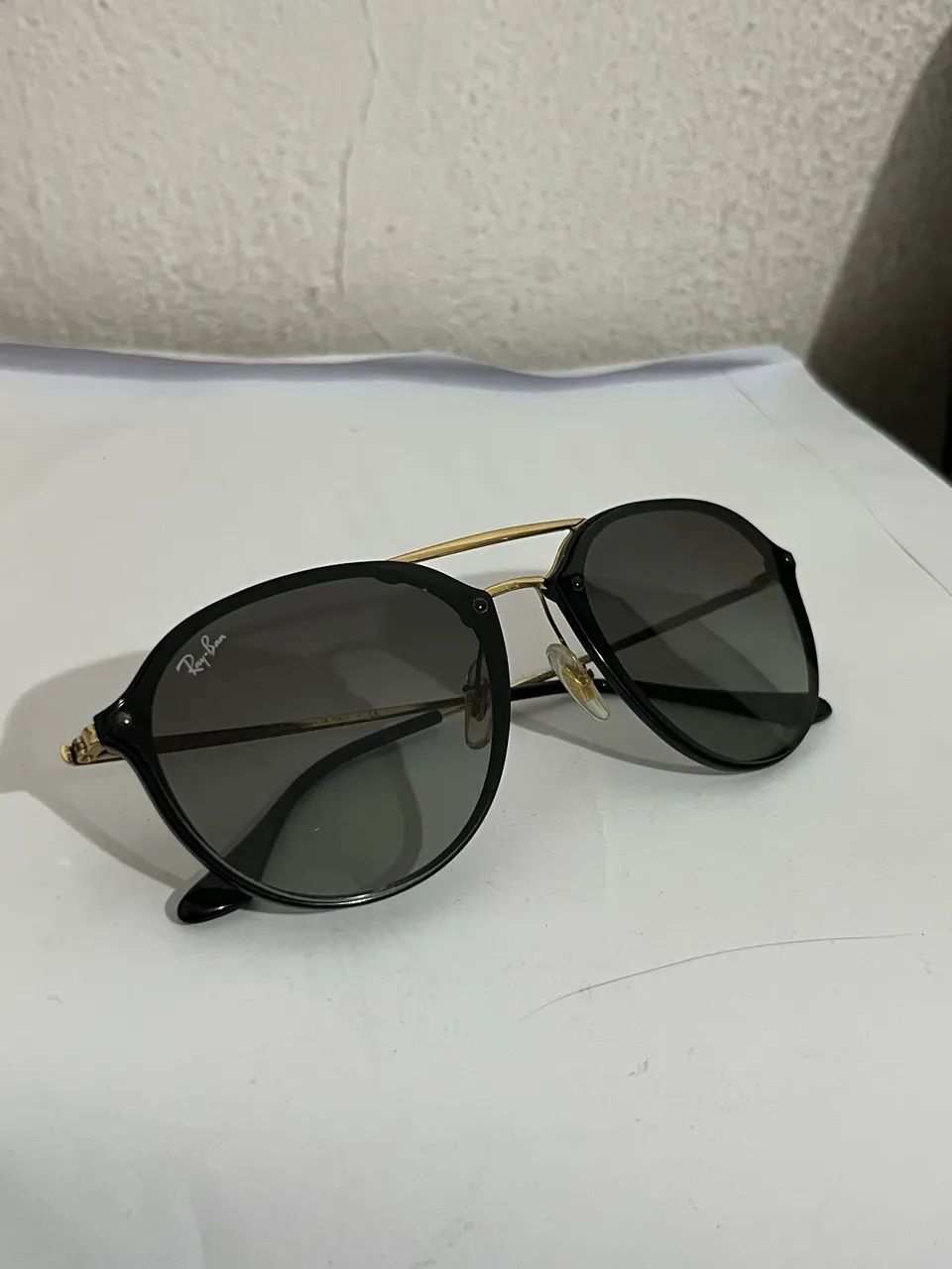 Óculos de Sol Ray-Ban Orginal - Double Bridge Preto e Dourado | Original - Foto 2