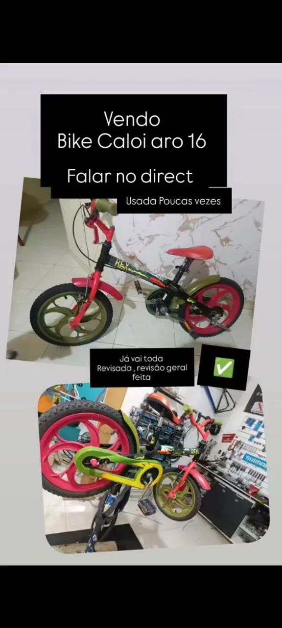 Bicicleta infantil aro 16 Caloi