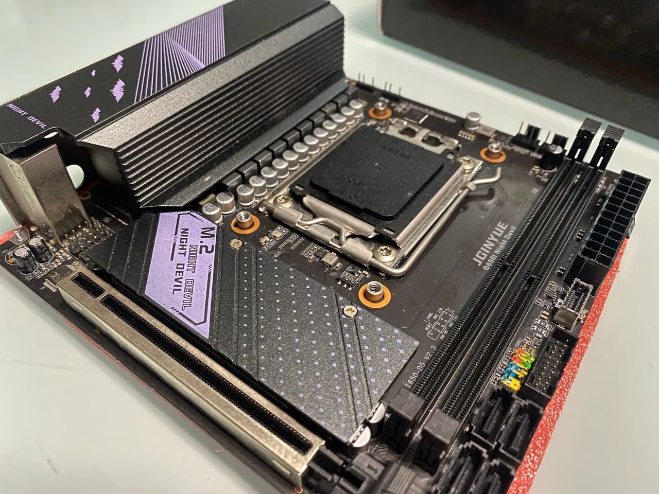 B650I Placa-Mãe ITX Night Devil JGINYUE (Com BIOS Atualizada