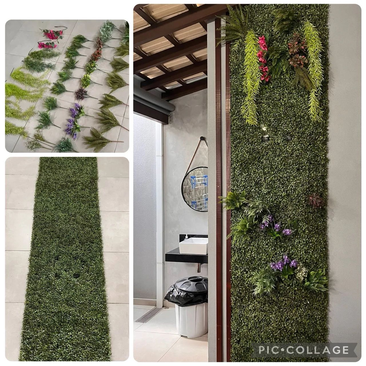Jardim vertical artificial 