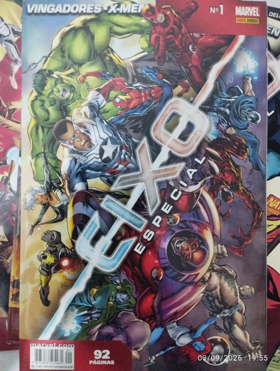 HQ quadrinhos Marvel Vingadores e X-Men SAGA EIXO - Foto 5