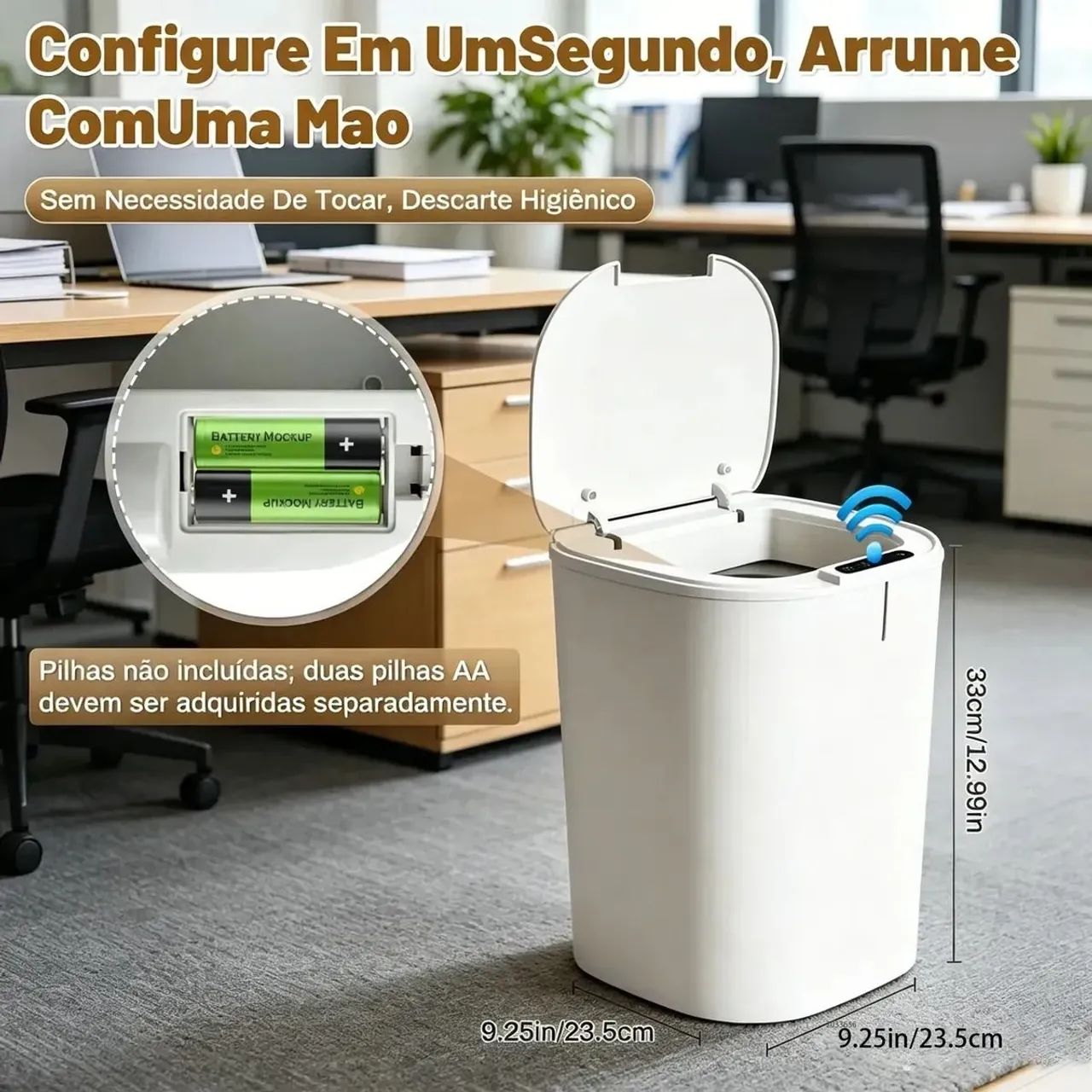 Lixeira Inteligente com Sensor 16L - Foto 2