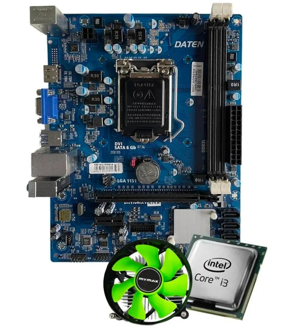 Kit upgrade: Placa mãe H110M + Processador i3 7100 + Cooler - Foto 3