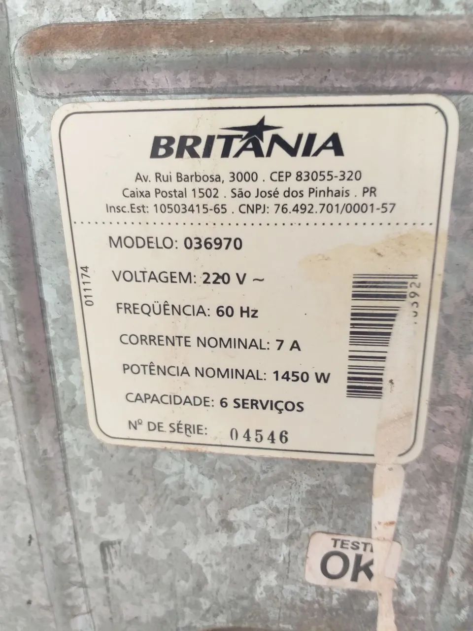 Lava louça Britânia funcionando perfeitame super ofertante 220v - Foto 5
