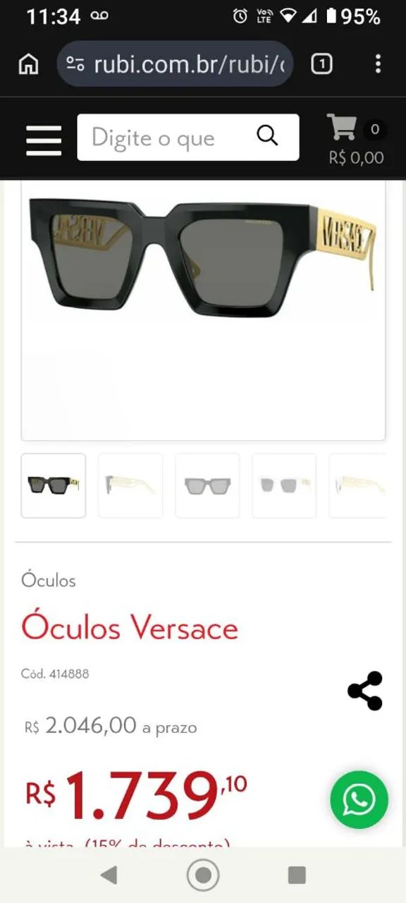 Óculos Versace 