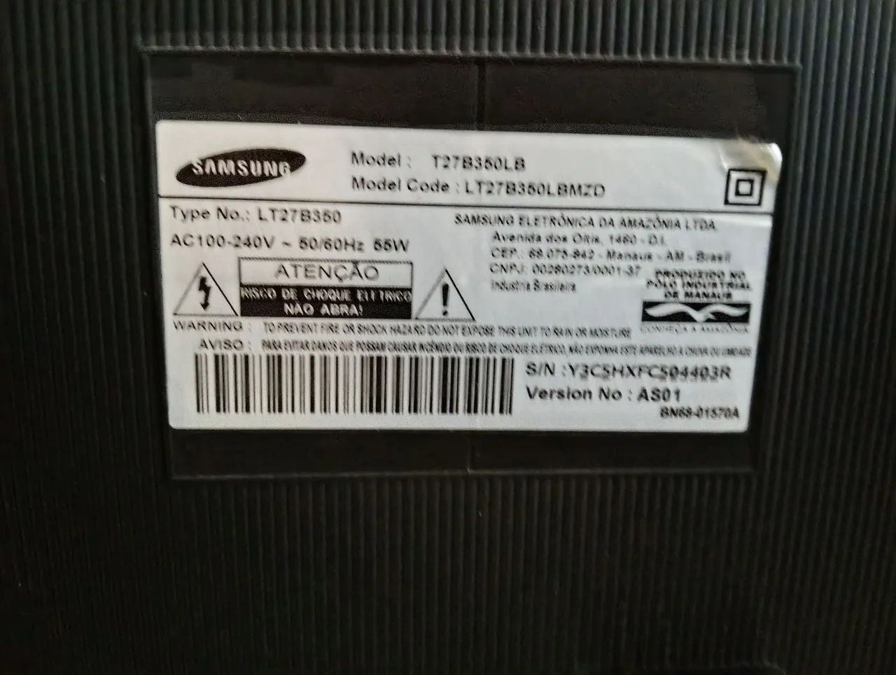 TV Samsung 27" LED funcionando perfeitamente  - Foto 5