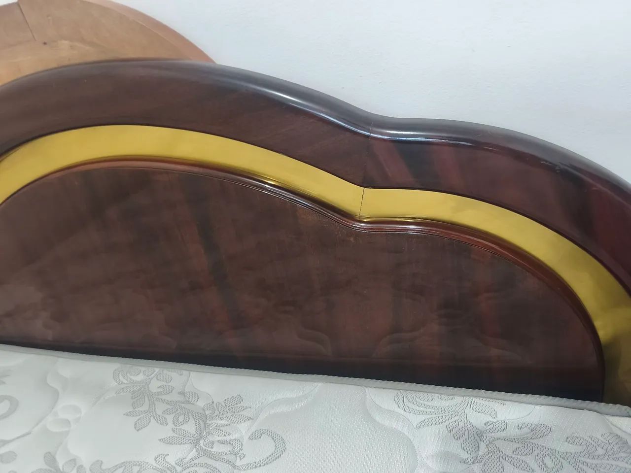 CAMA DE CASAL CEREJEIRA MADEIRA DE LEI - Foto 2