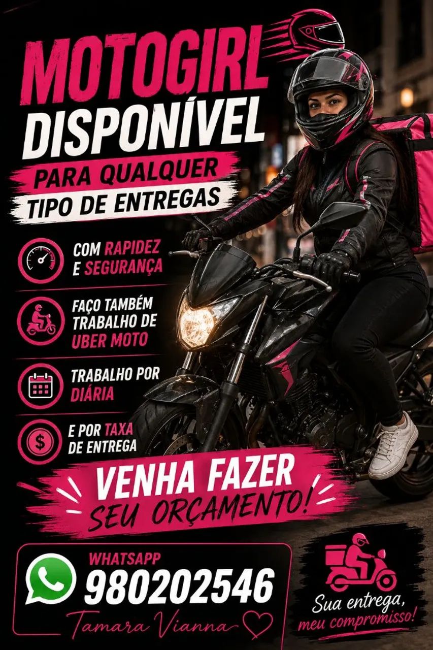 Motoboy Disponível vaga para trabalhar 