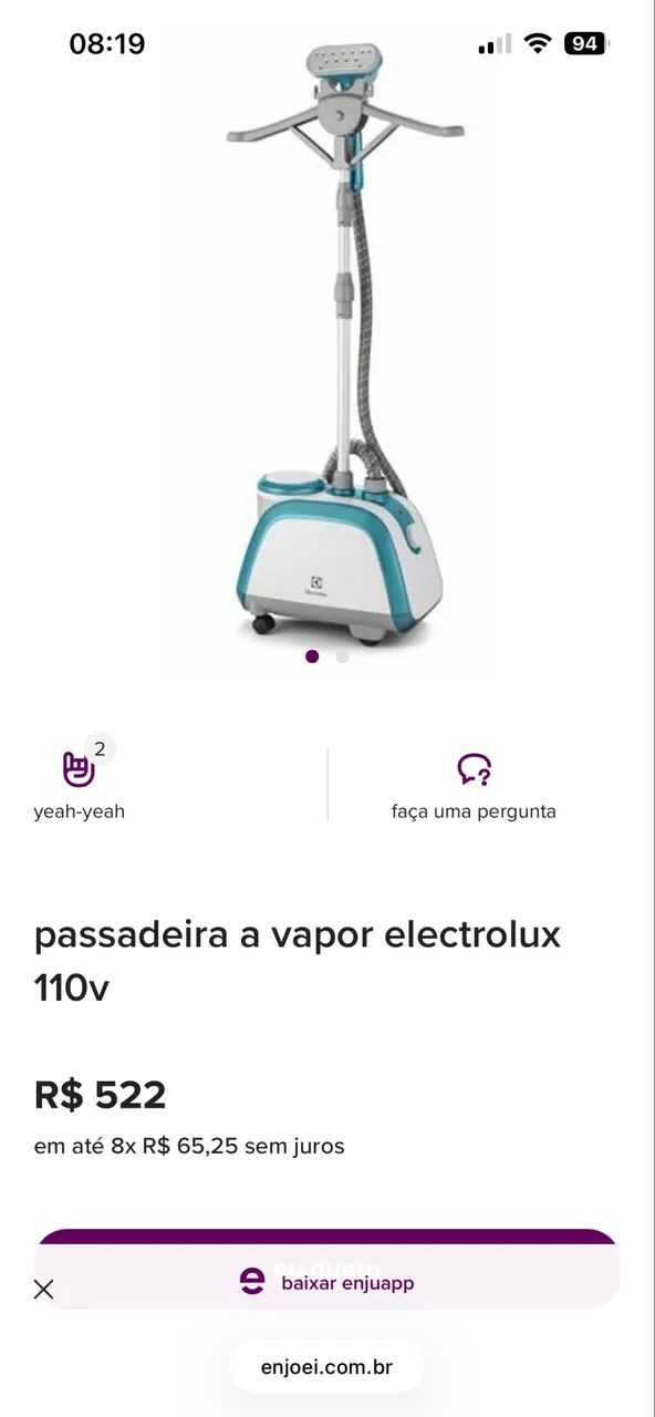 Ferro a vapor eletrolux  - Foto 4