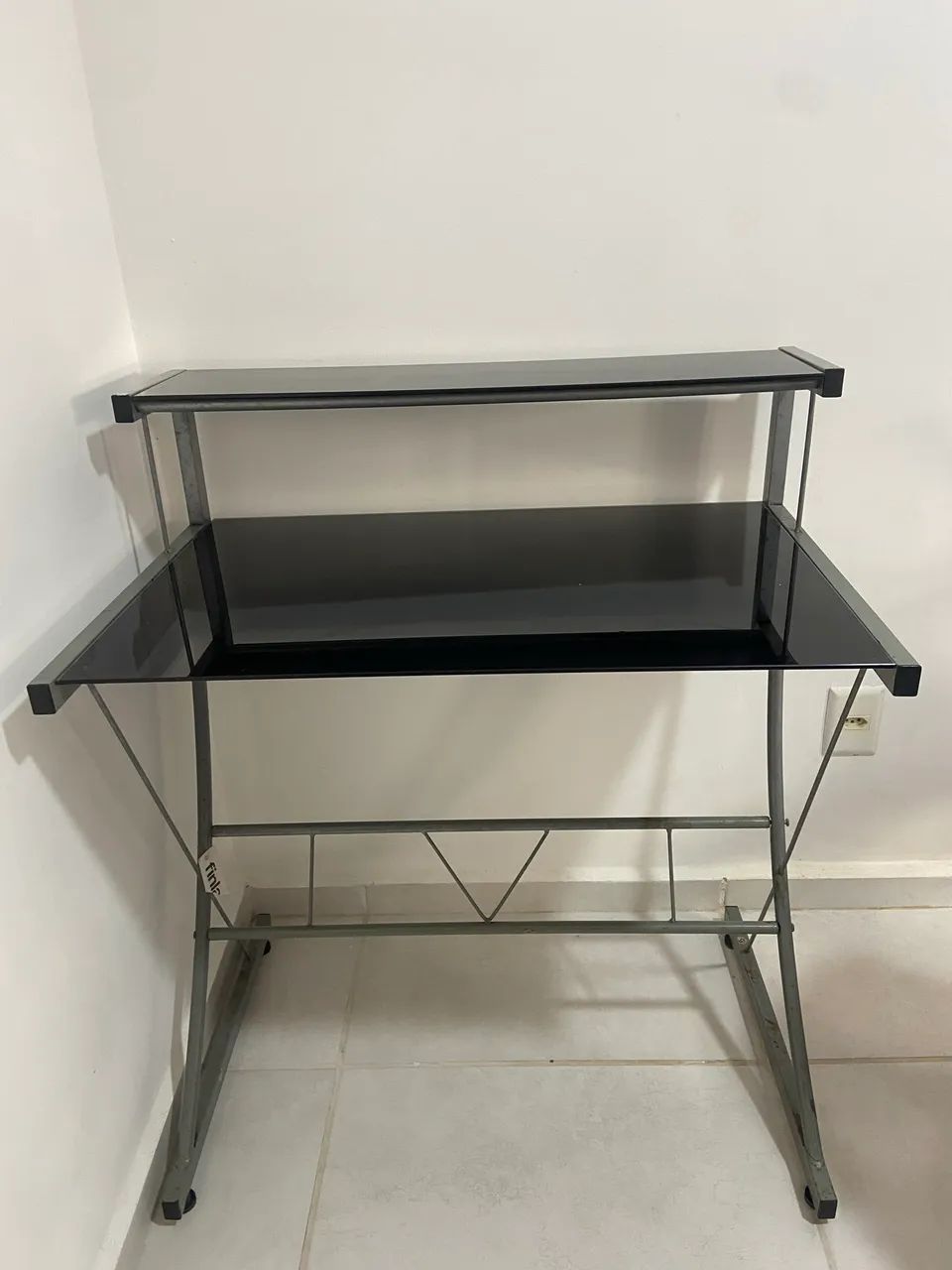 Mesa para escritório em vidro l. - Foto 4