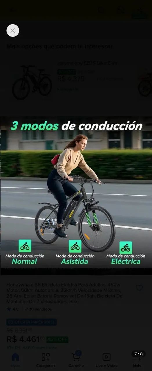 Bicicleta Elétrica  - Foto 2