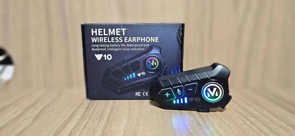 Fone Bluetooth Para Capacete Moto Y10 Com Microfone - Foto 5