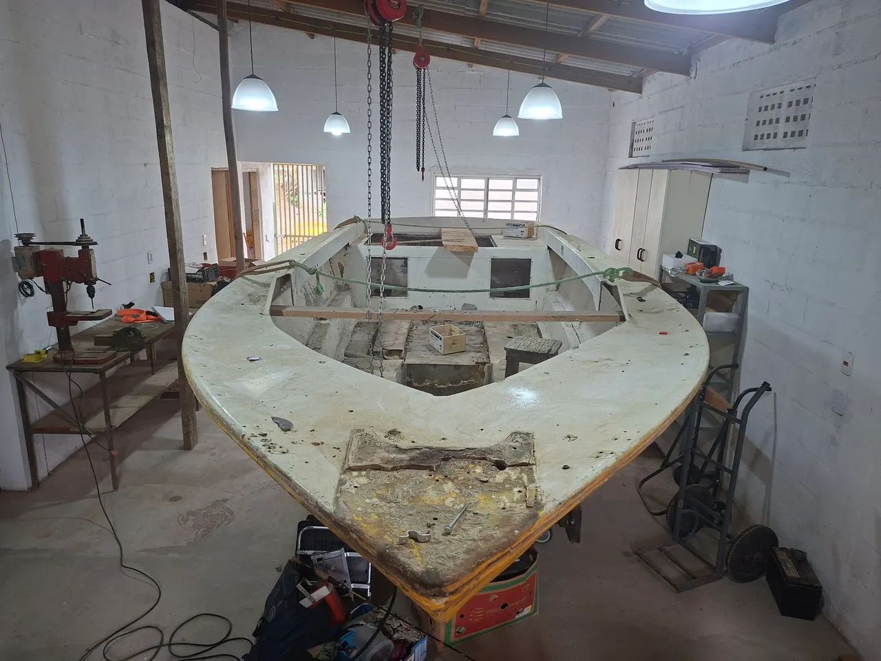 Casco lancha 6m para reformar  - Foto 4