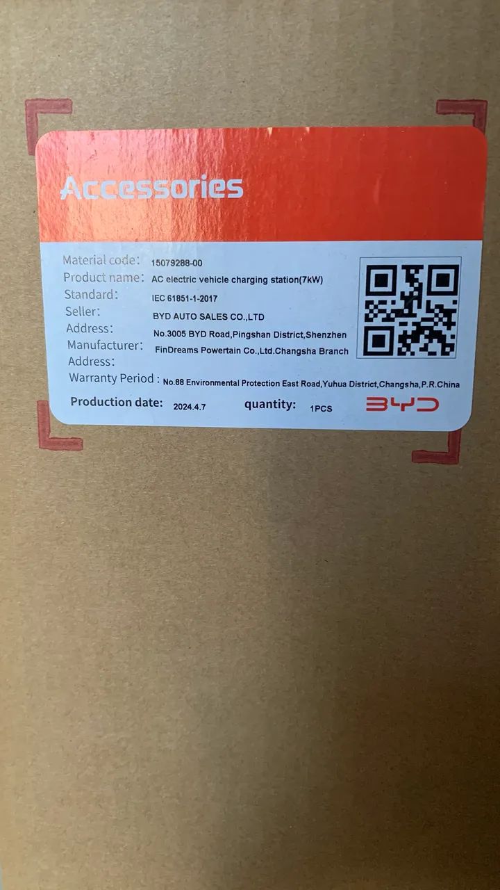 Wallbox original BYD 7kw zero.  - Foto 4