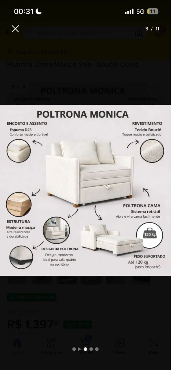 Poltrona sofá cama469163573678581763
