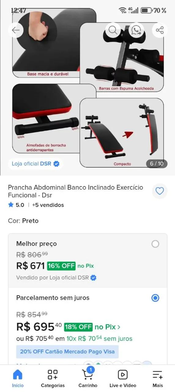 Prancha abdominal Dsr - Foto 3