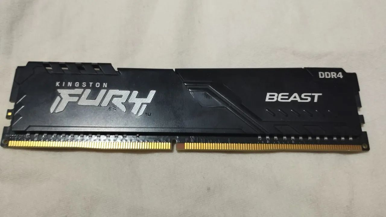 Memória RAM Kingston Fury Beast 8gb de 2666mhz
