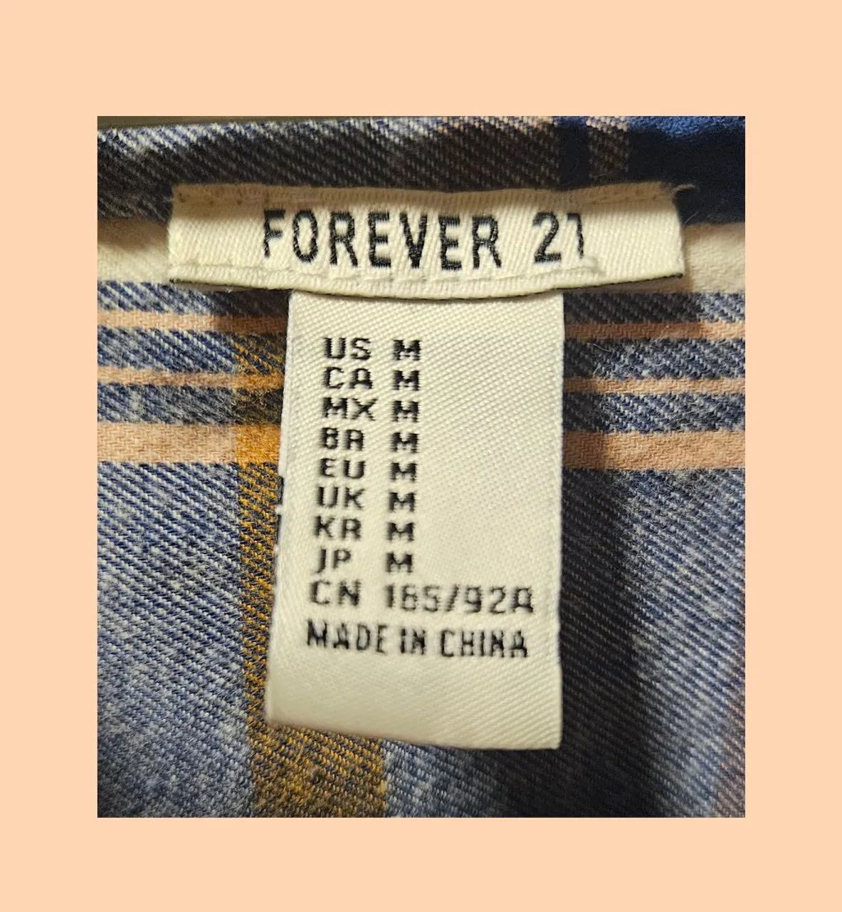 CAMISA XADREZ FLANELADA MANGA COMPRIDA - FOREVER 21<br> - Foto 4